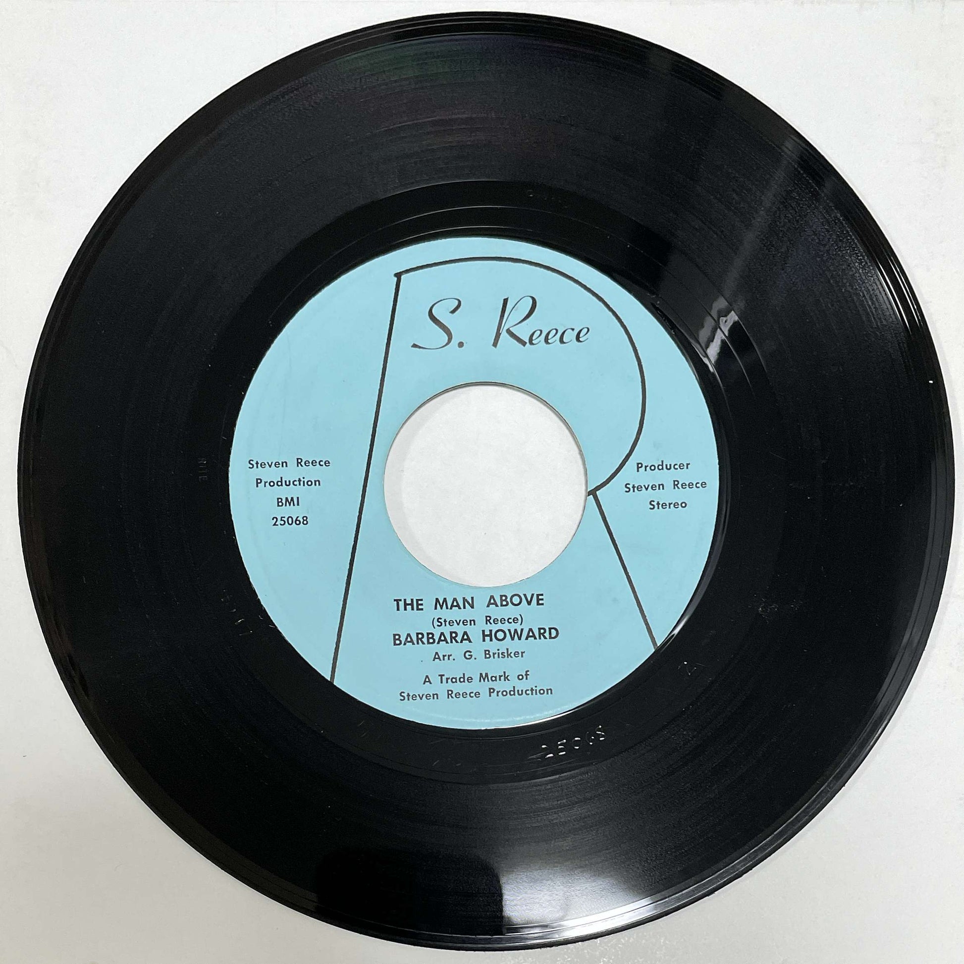 Barbara Howard – I Don't Want Your Love / The Man Above (S. Reece) 45