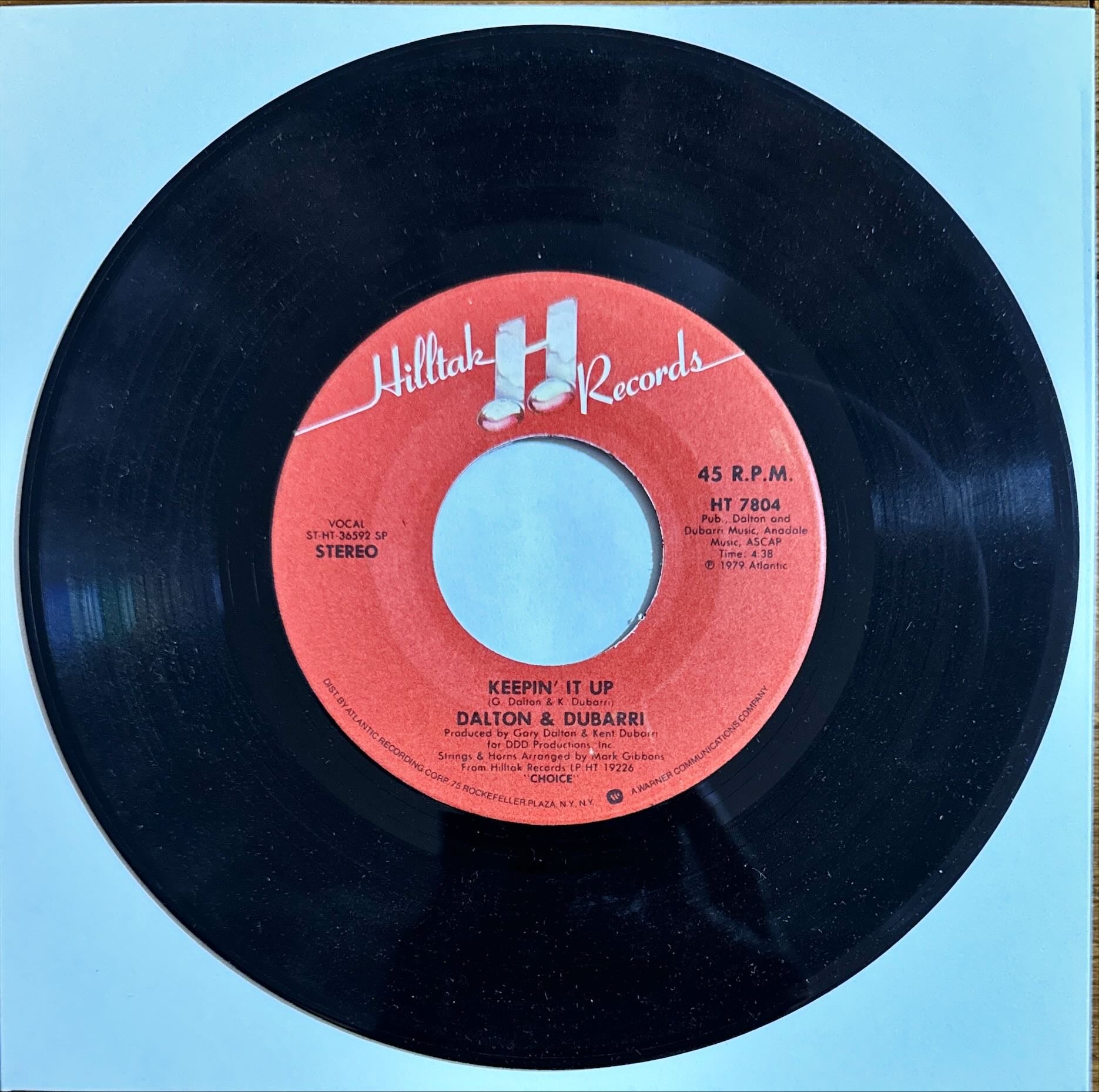 Dalton & Dubarri – Caught In The Act (Hilltak Records) 45