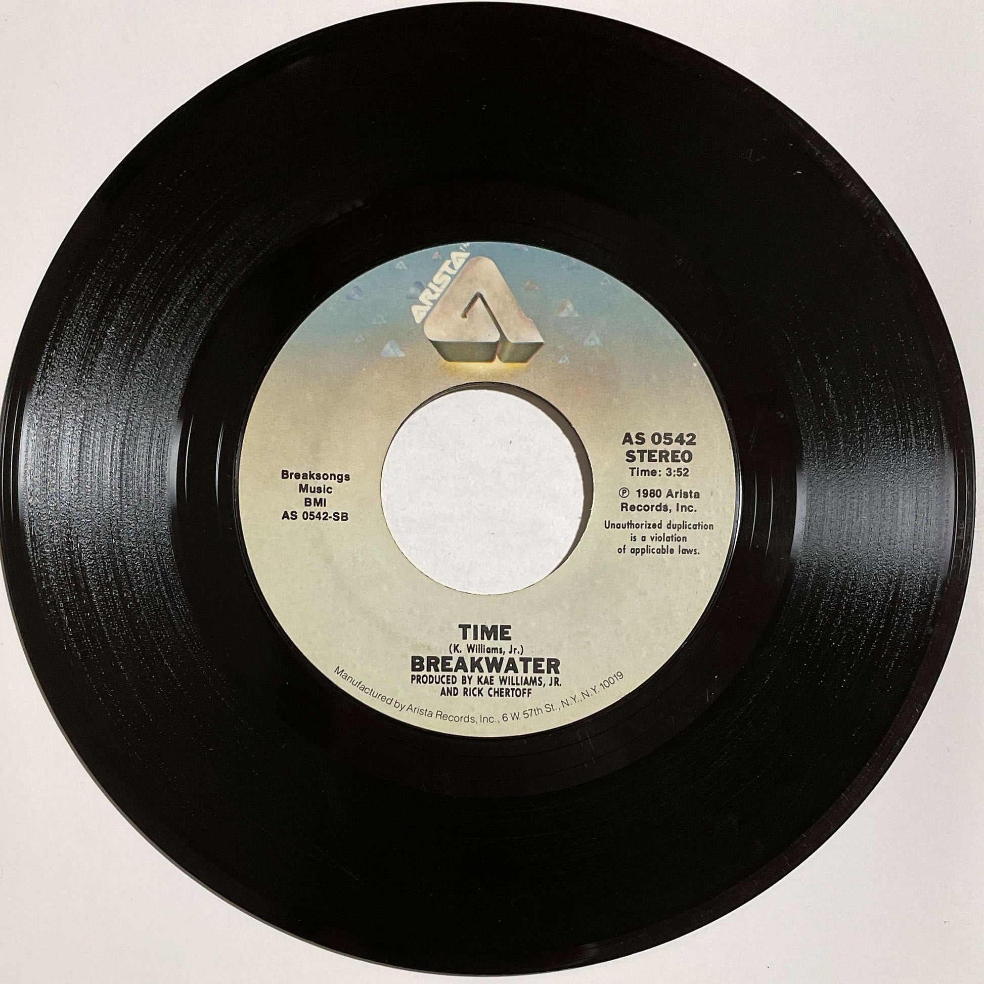 Breakwater – Say You Love Me Girl / Time (Arista)