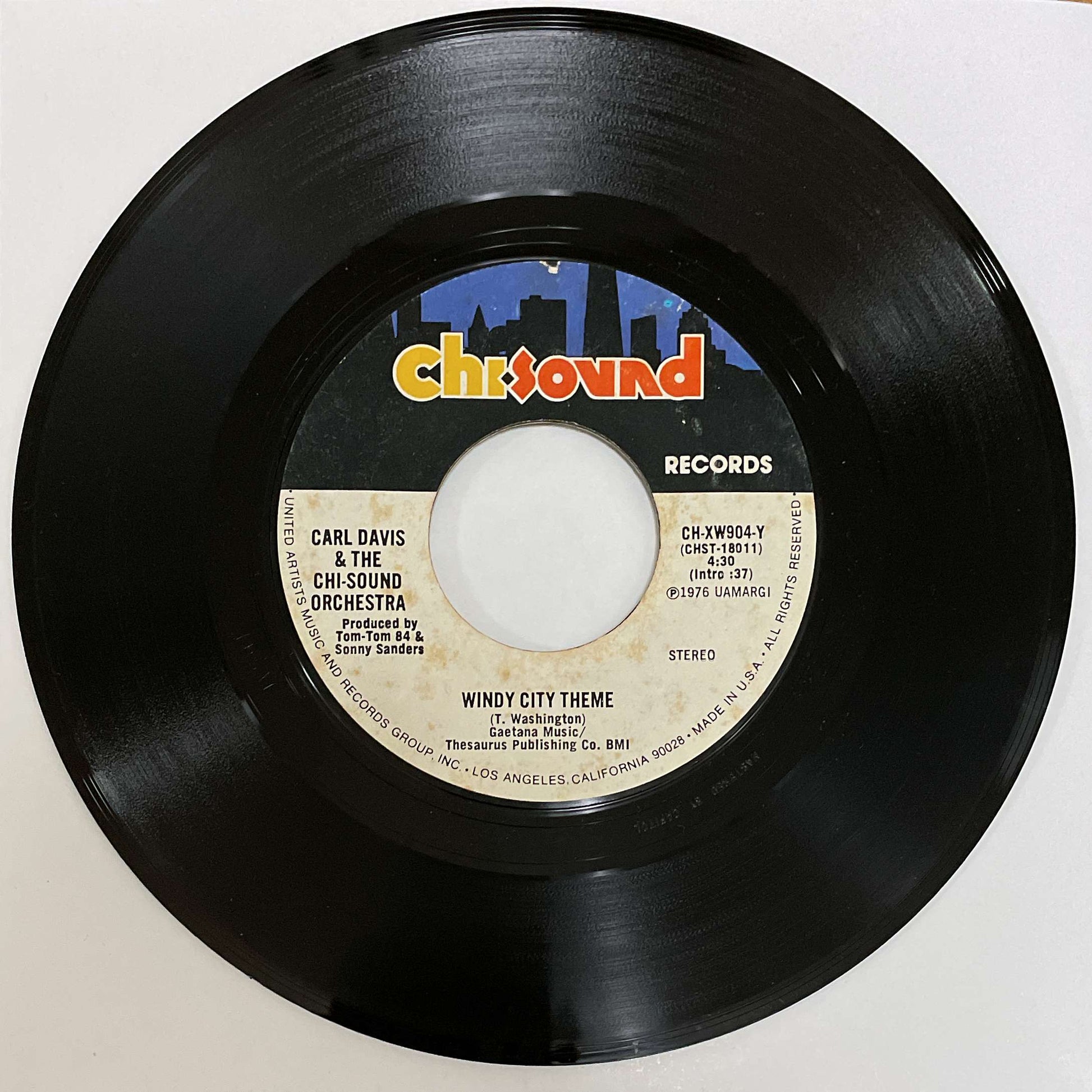 Carl Davis & The Chi-Sound Orchestra – Windy City Theme / Show Me The Way To Love (Chi Sound Records) 45
