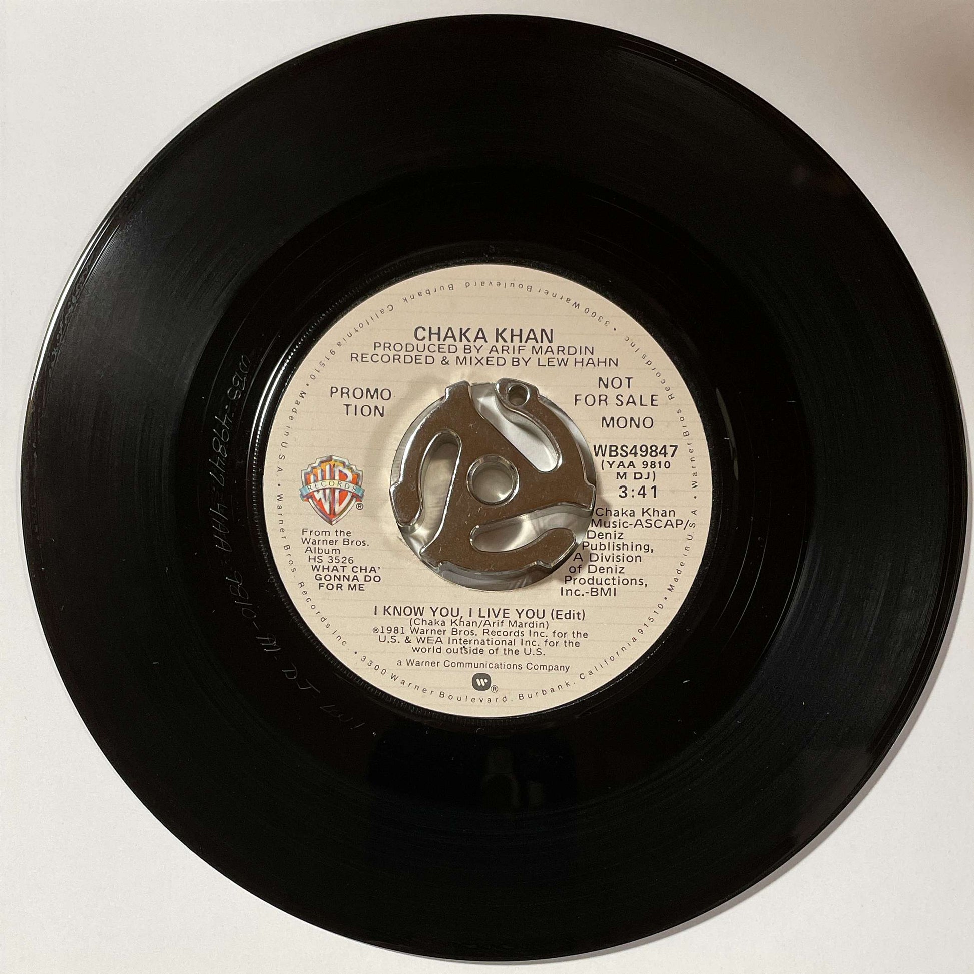 Chaka Khan – I Know You, I Live You (Warner Bros. Records)