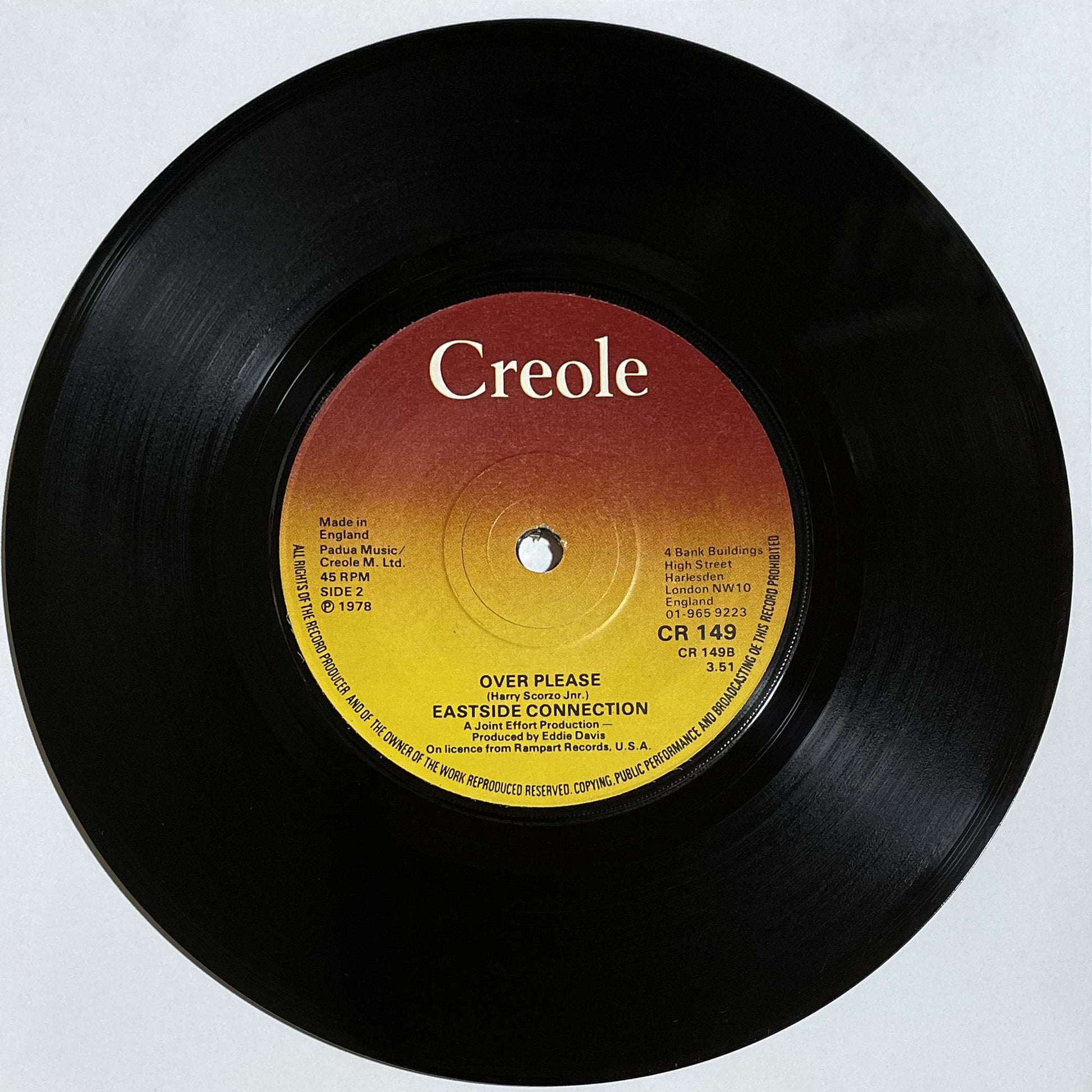 Eastside Connection – You're So Right For Me (Creole Records)