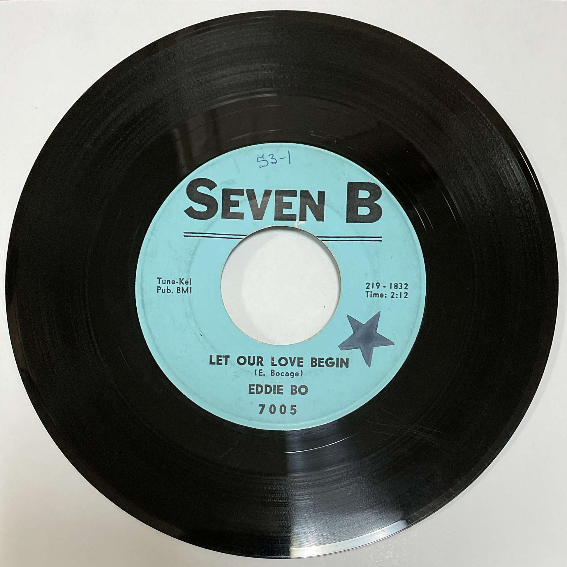 Eddie Bo – From This Day On / Let Our Love Begin (Seven B) 45