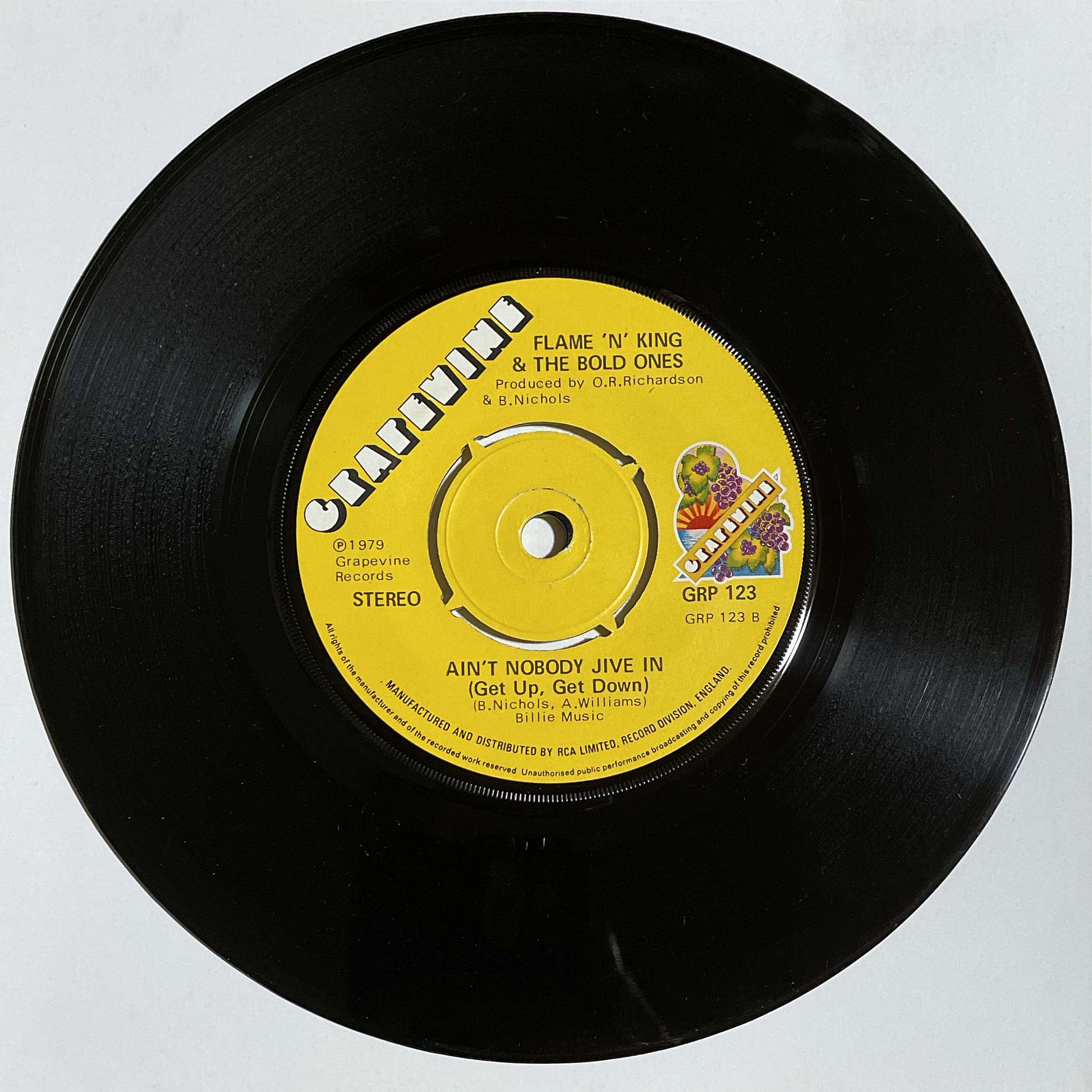 Flame 'N' King & The Bold Ones – Ho Happy Day (Grapevine) 45