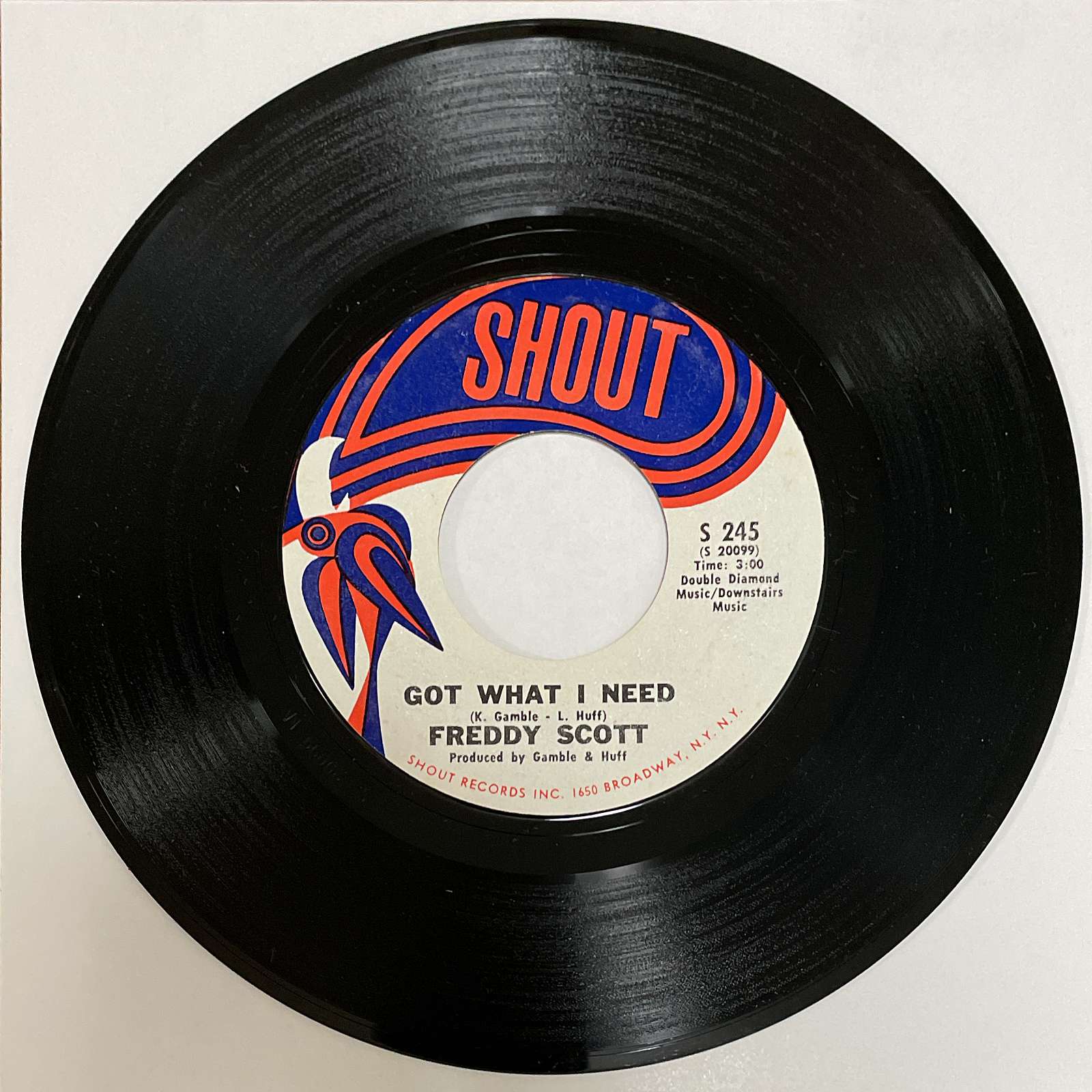 Freddy Scott – Forever My Darling / Got What I Need ( Shout ) 45