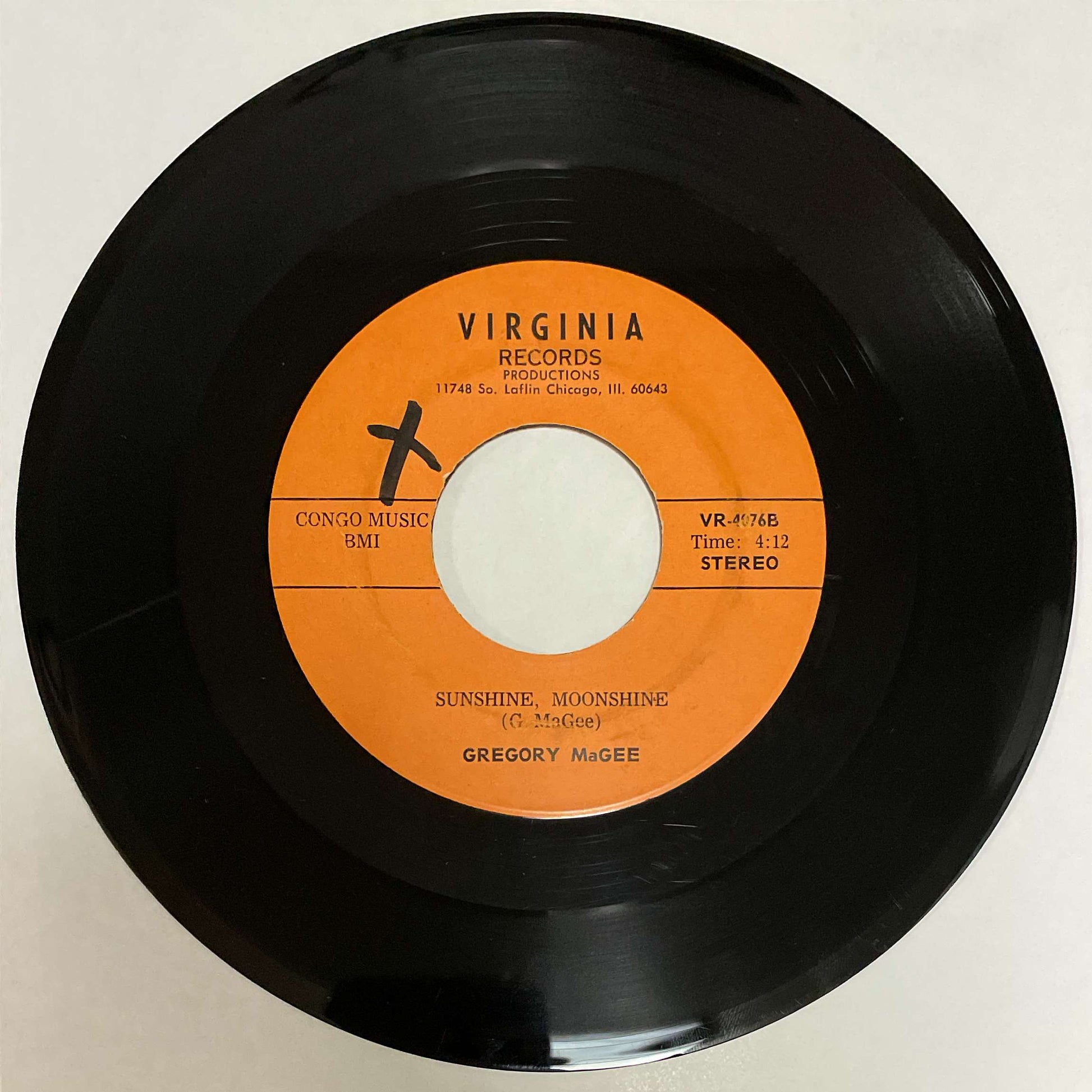 Gregory MaGee – Just Might Be / Sunshine, Moonshine (Virginia Records) 45