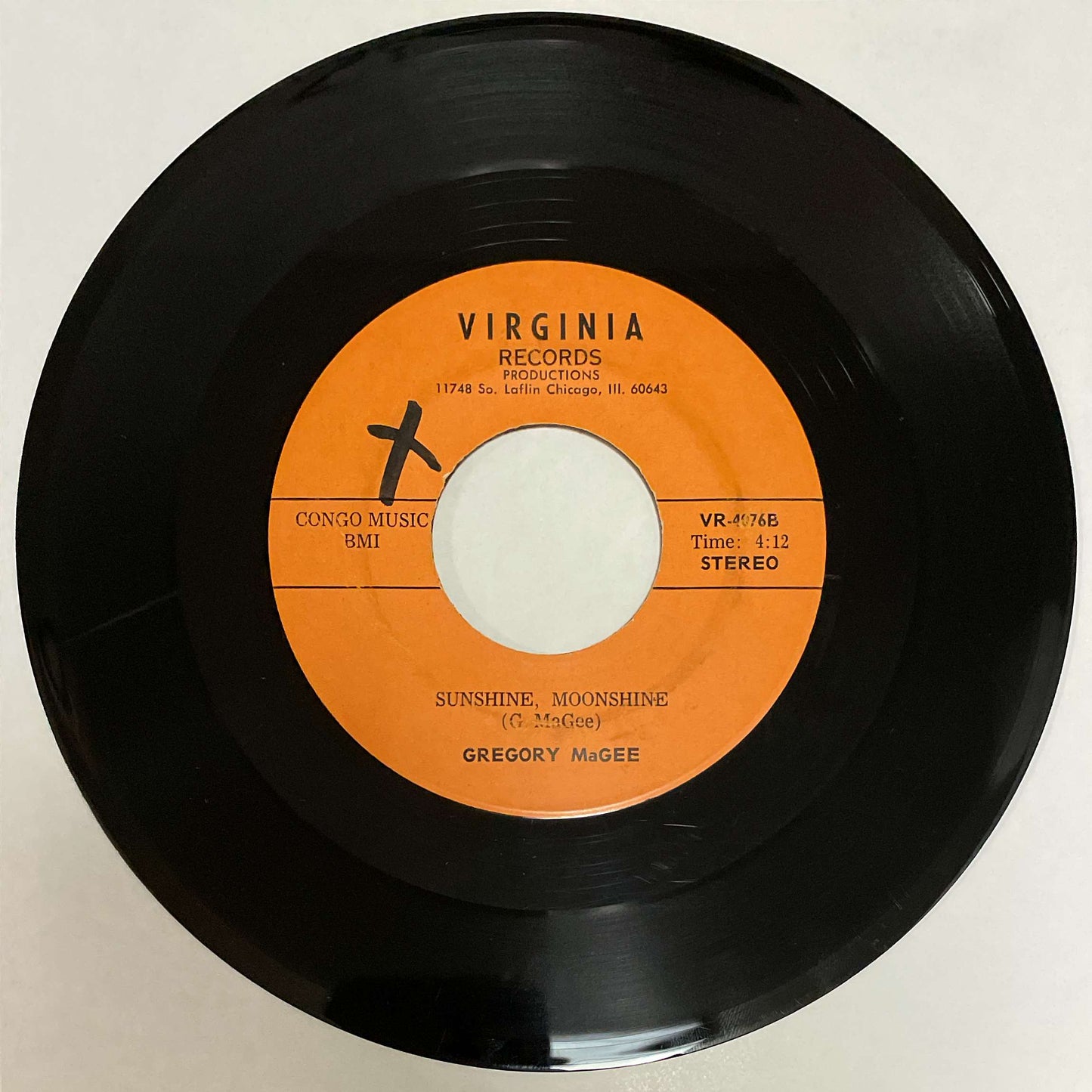 Gregory MaGee – Just Might Be / Sunshine, Moonshine ( Virginia Records ) 45