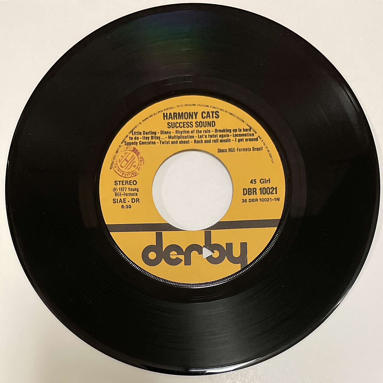 Harmony Cats – Success Sound / Harmony Cats' Theme (Derby) 45