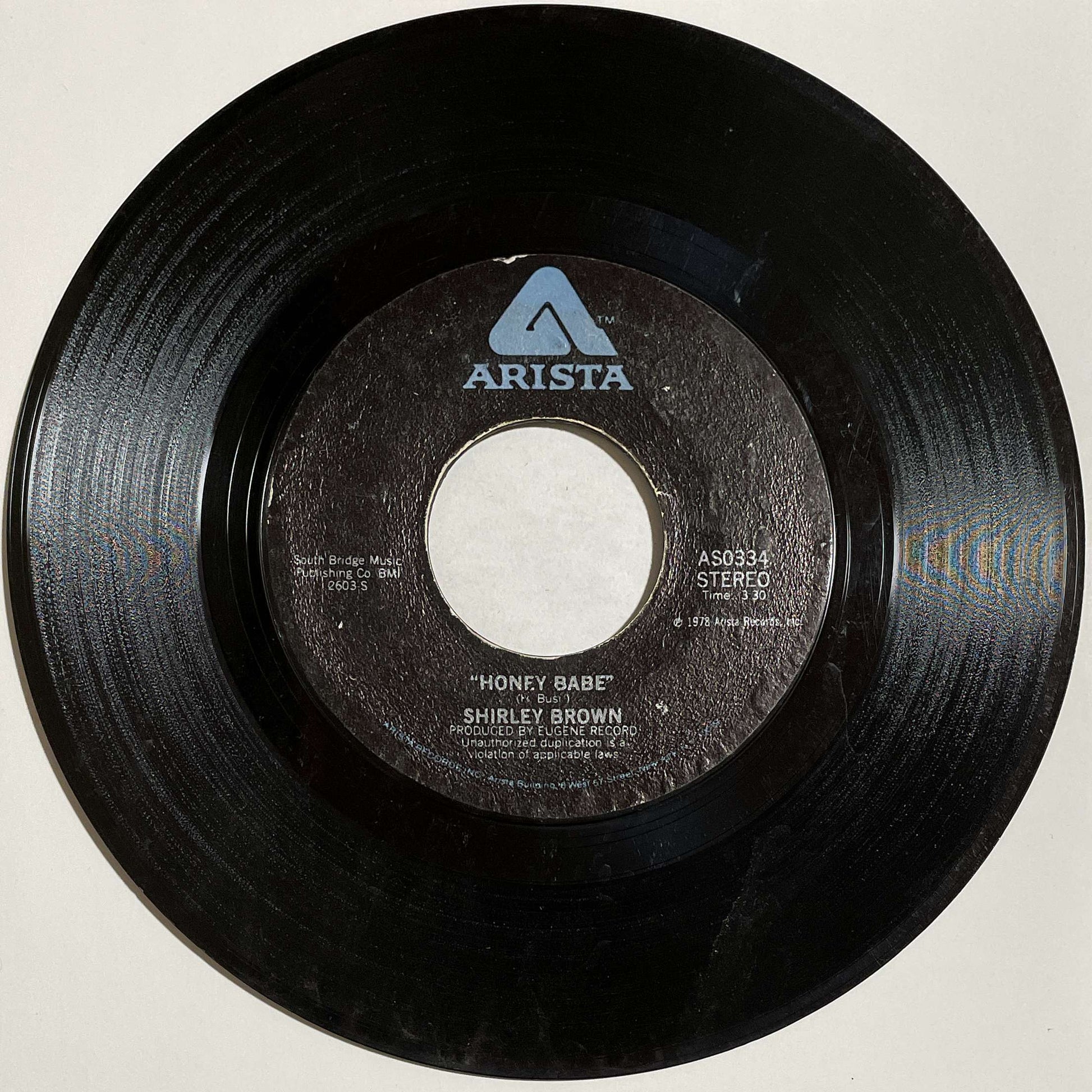 Shirley Brown – I Can't Move No Mountains / Honey Babe ( Arista )