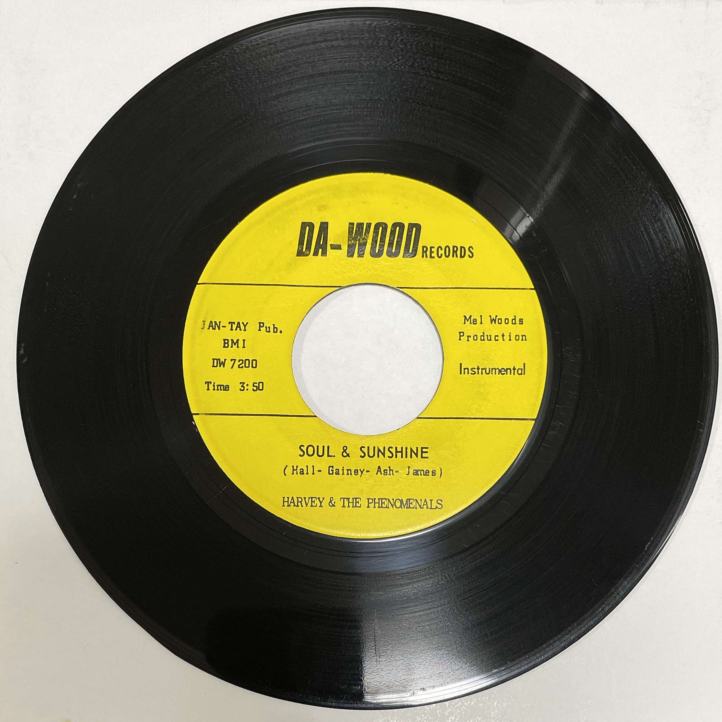 Harvey & The Phenomenals – Soul & Sunshine / What Can I Do ( Da-Wood Records ) 45
