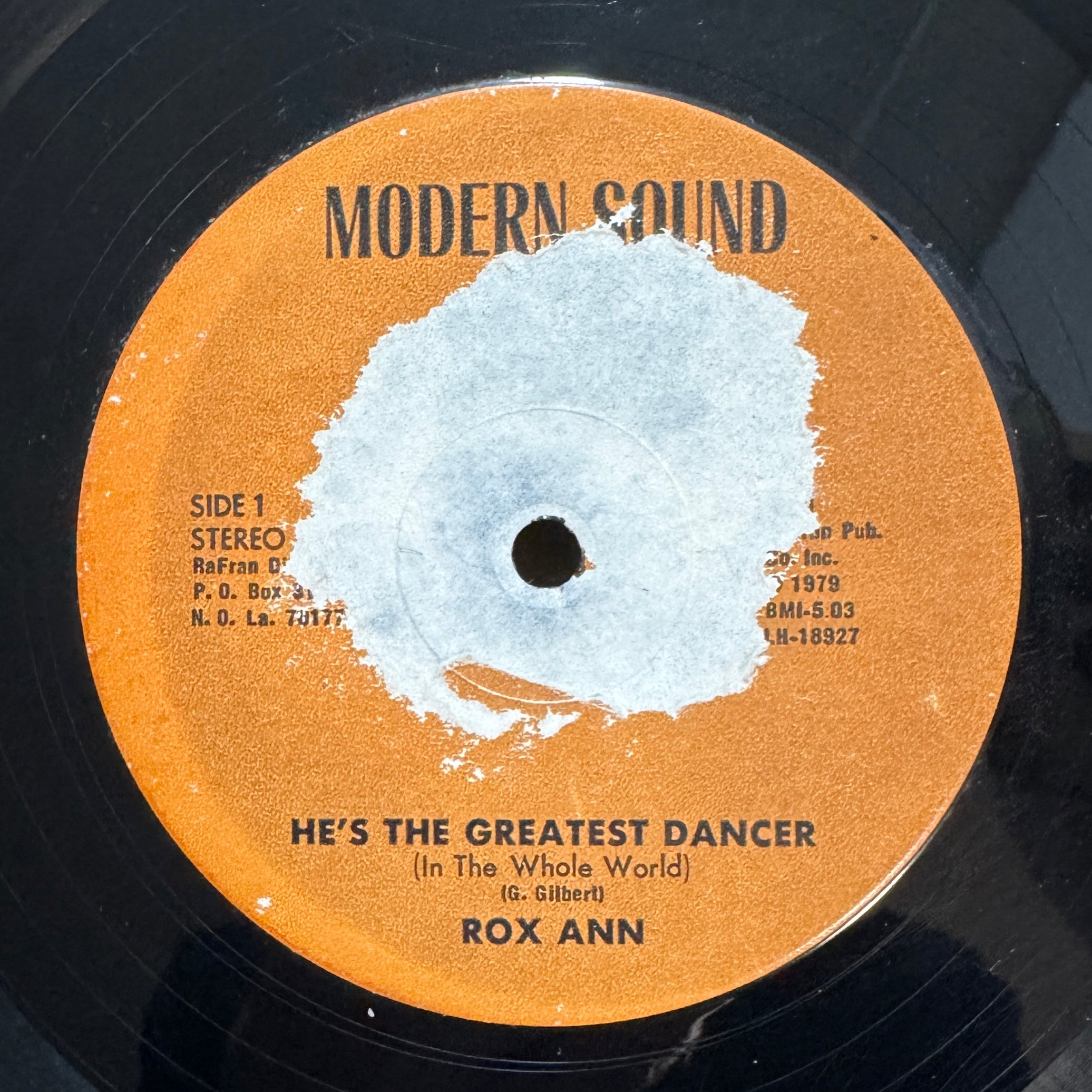 Rox Ann ‎– He's The Greatest Dancer In The Whole World ( Modern Sound Records ) 12inch