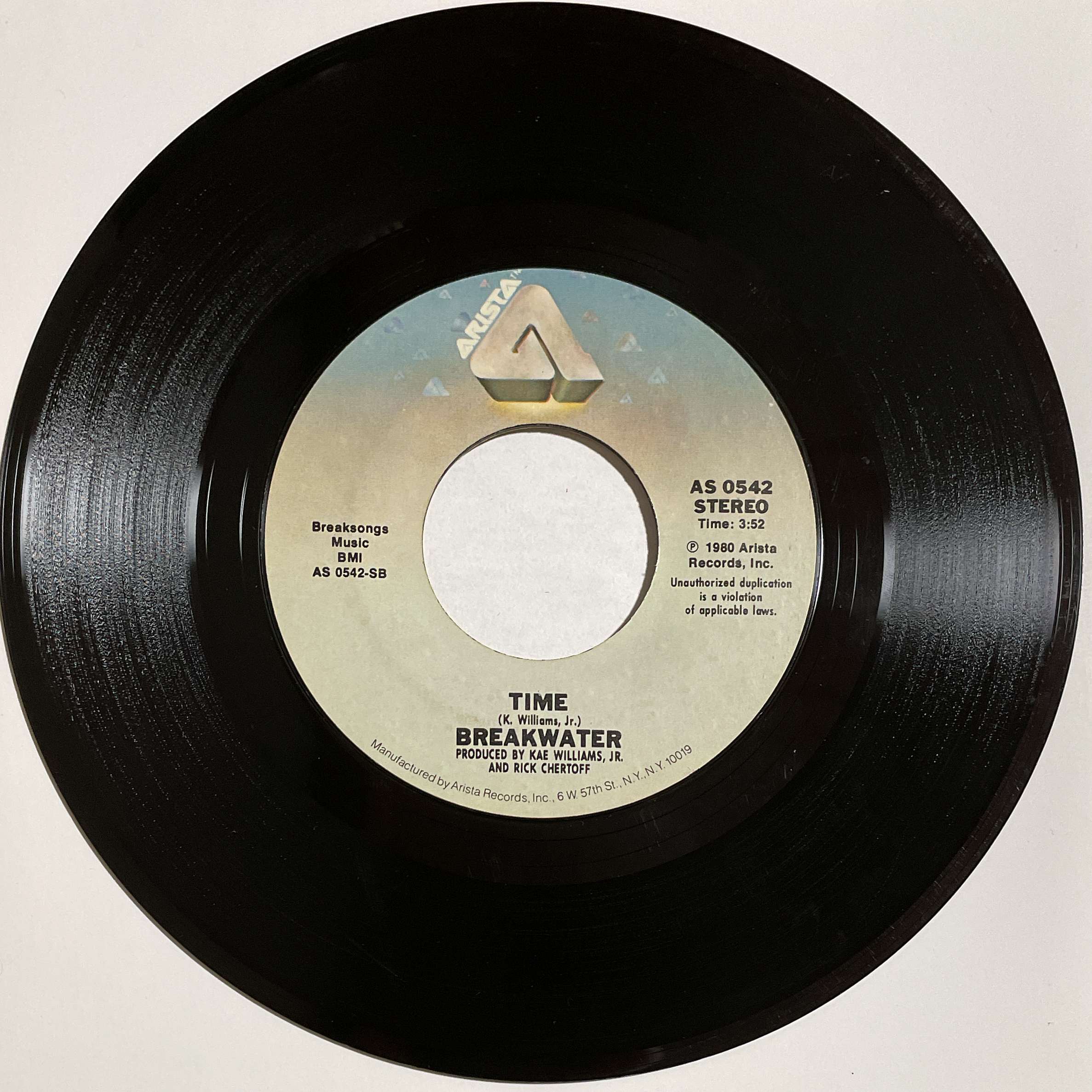 Breakwater ‎– Say You Love Me Girl / Time ( Arista )