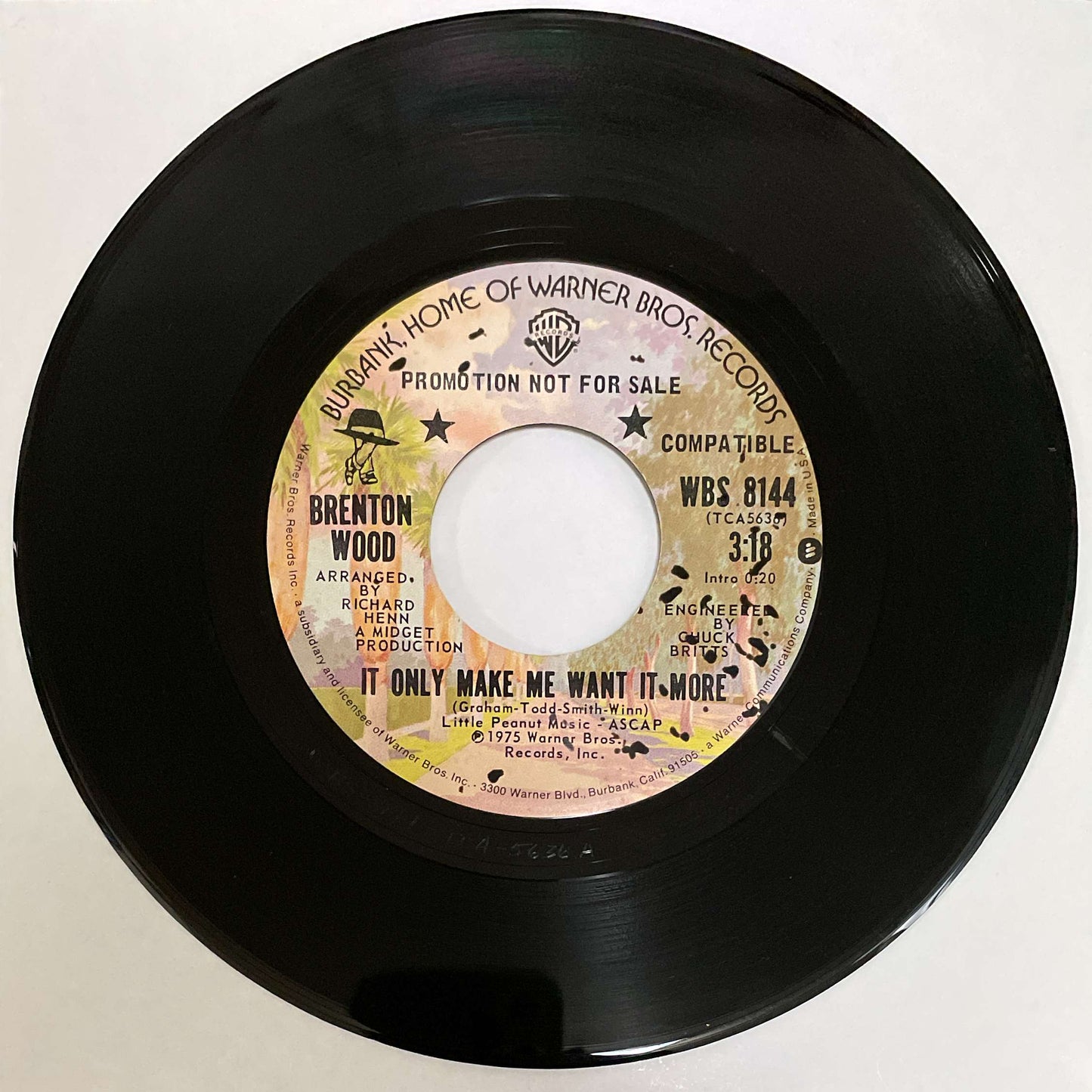 Brenton Wood – Better Believe It / It Only Make Me Want It More ( Warner Bros. Records ) 45