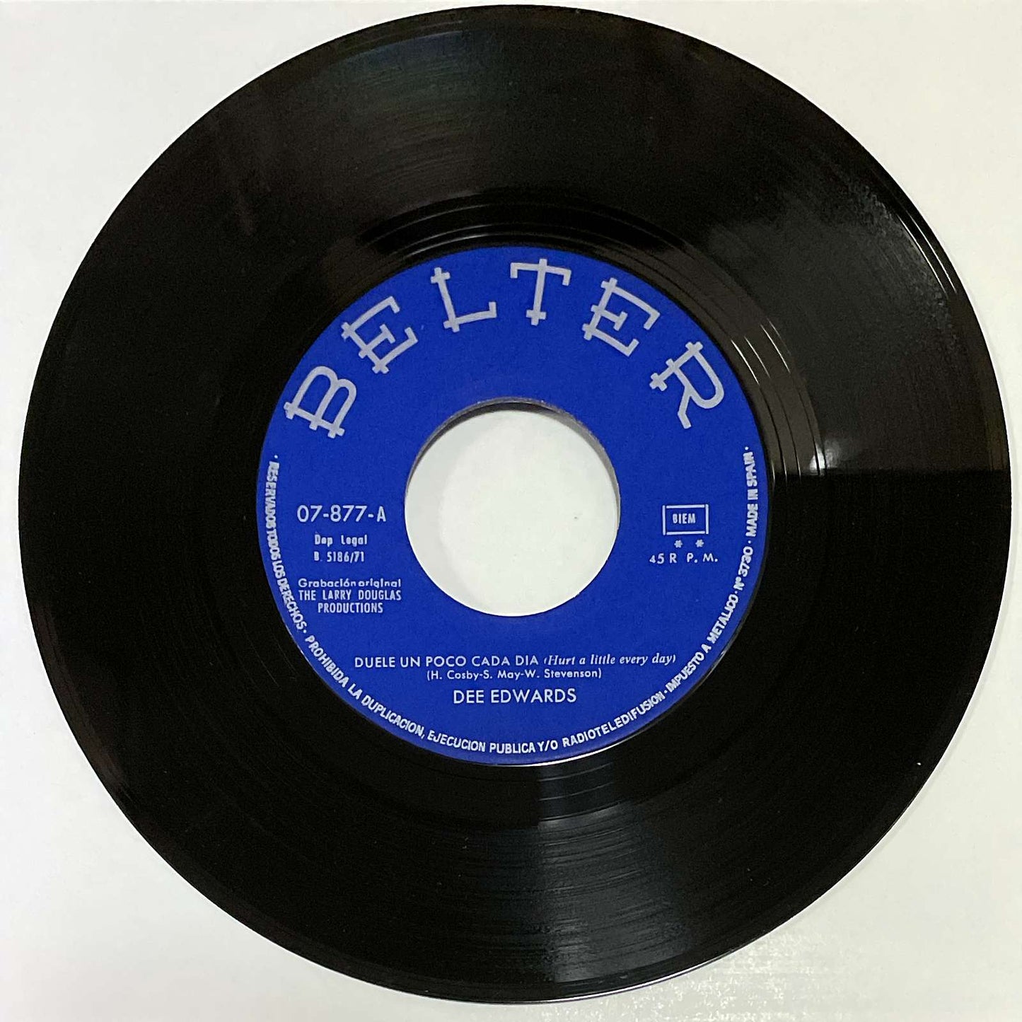 Dee Edwards - Why Can't There Be Love / Hurt A Little Every Day ( Belter ) 45