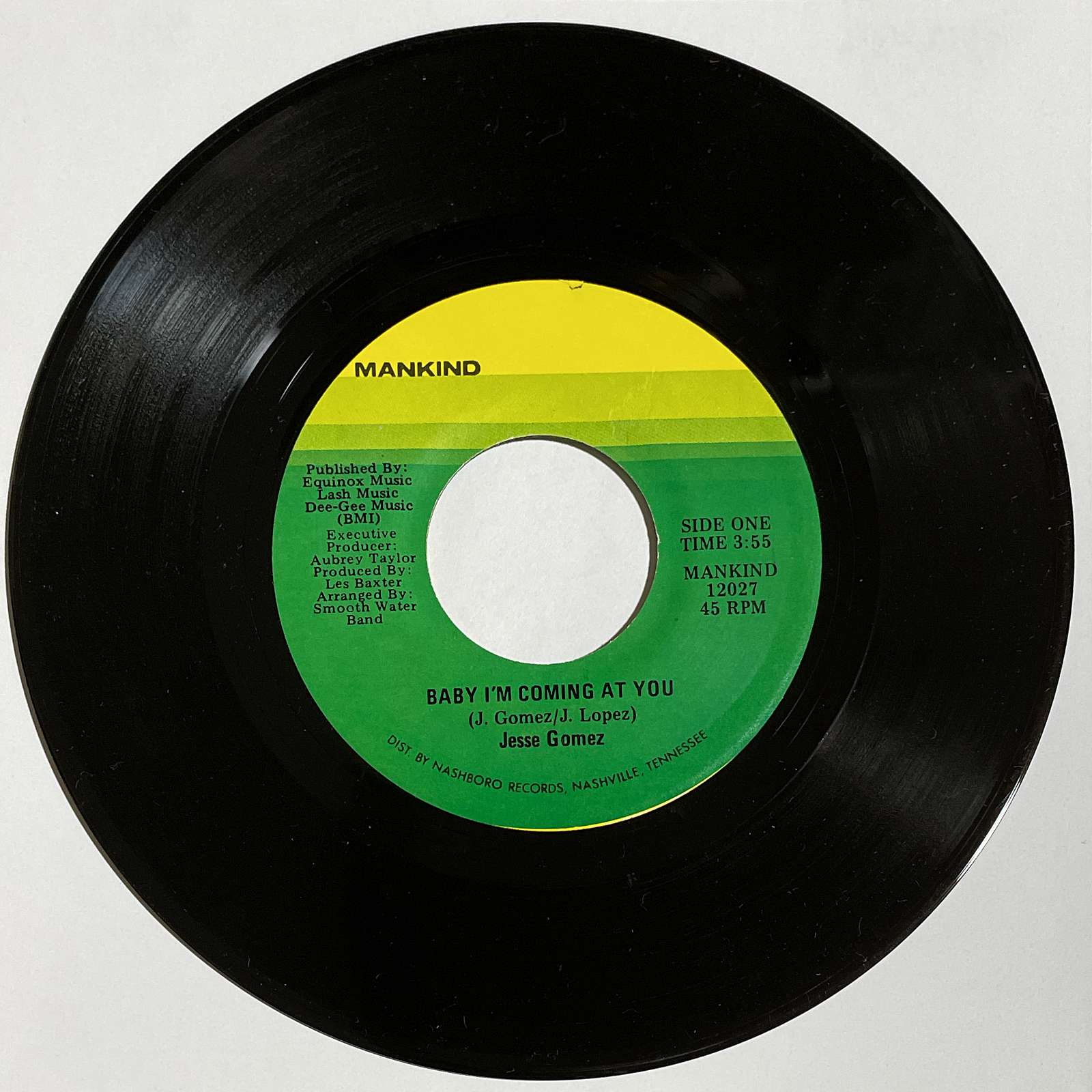 Jesse Gomez ‎– Baby I'm Coming At You / Lace ( Mankind )