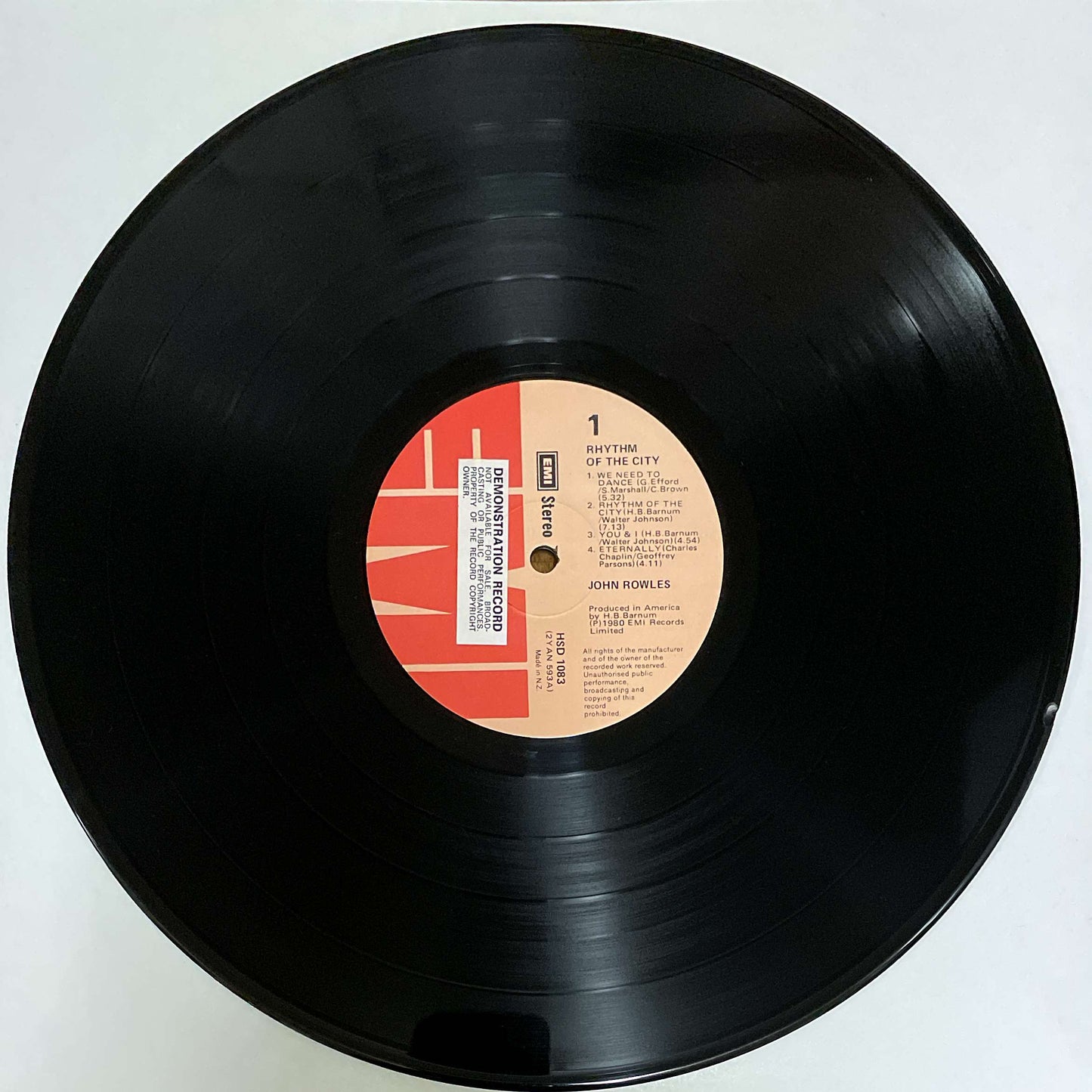 John Rowles ‎– Rhythm Of The City ( EMI ) LP