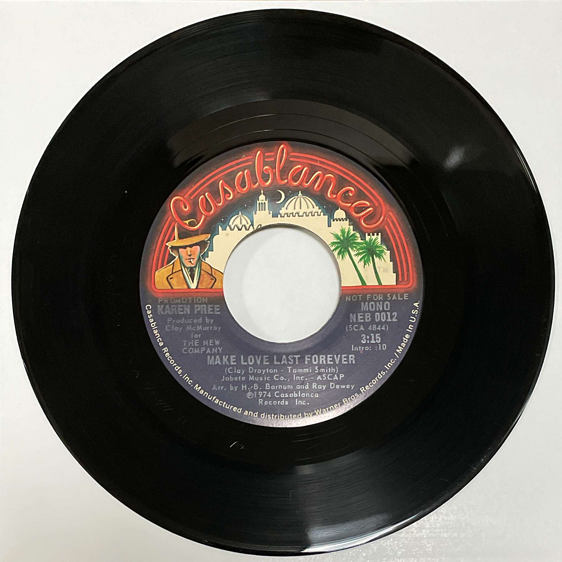 Karen Pree ‎– Make Love Last Forever ( Casablanca ) 45