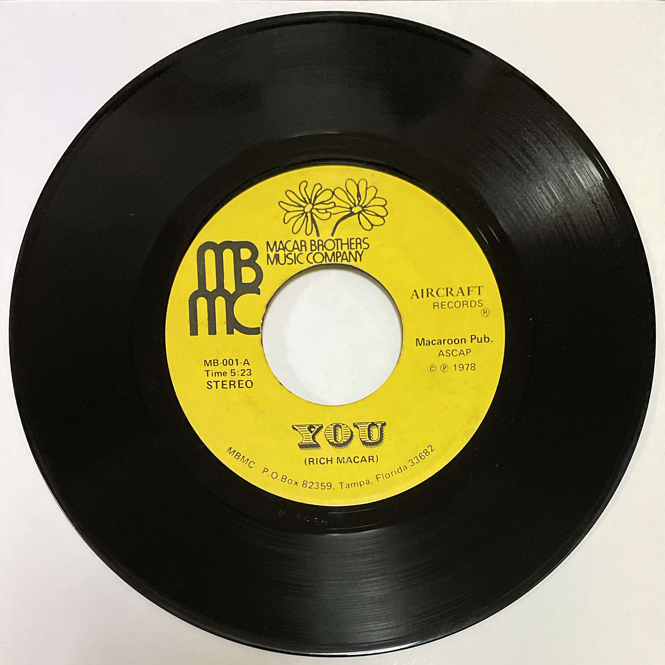 Macar Brothers Music Company ‎– You / Little Girl ( Aircraft Records ‎) 45