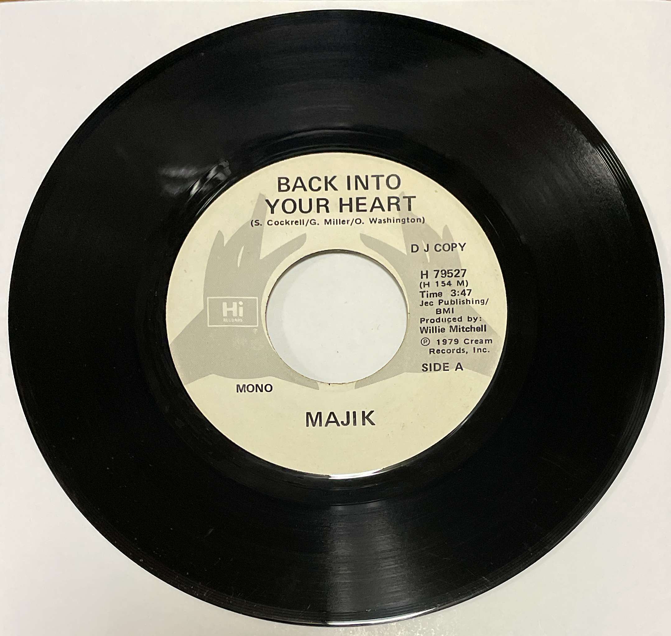 Majik – Back Into Your Heart ( Hi Records ) 45