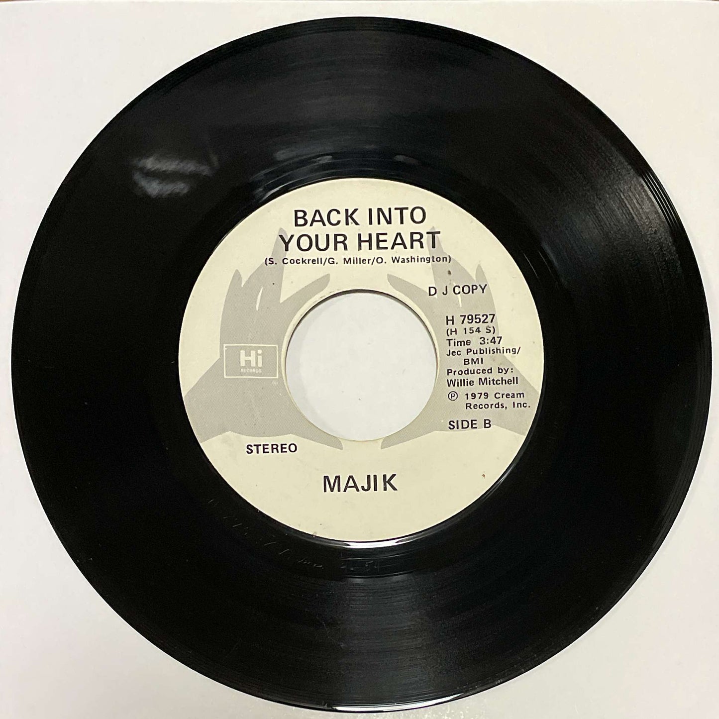 Majik – Back Into Your Heart ( Hi Records ) 45