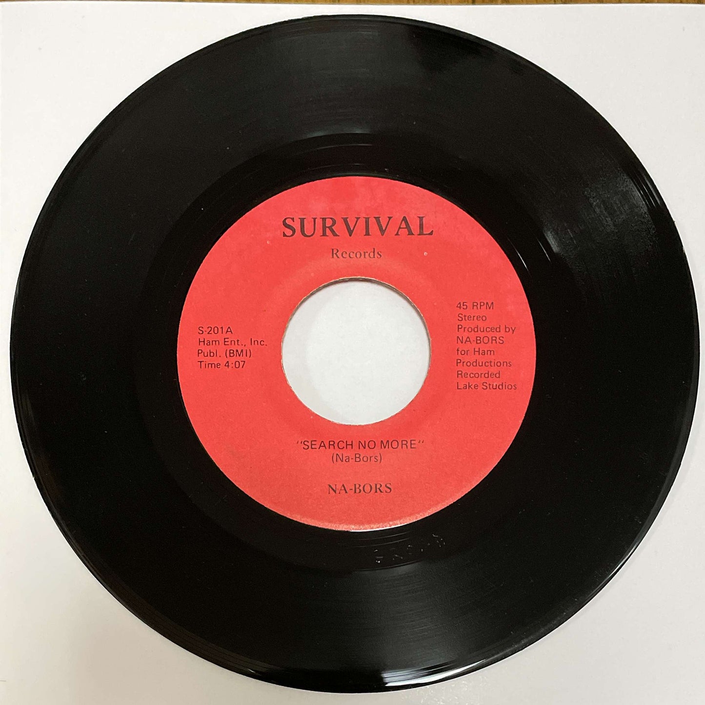 Na-Bors ‎– Search No More / Na-Bors Theme ( Survival Records ) 45