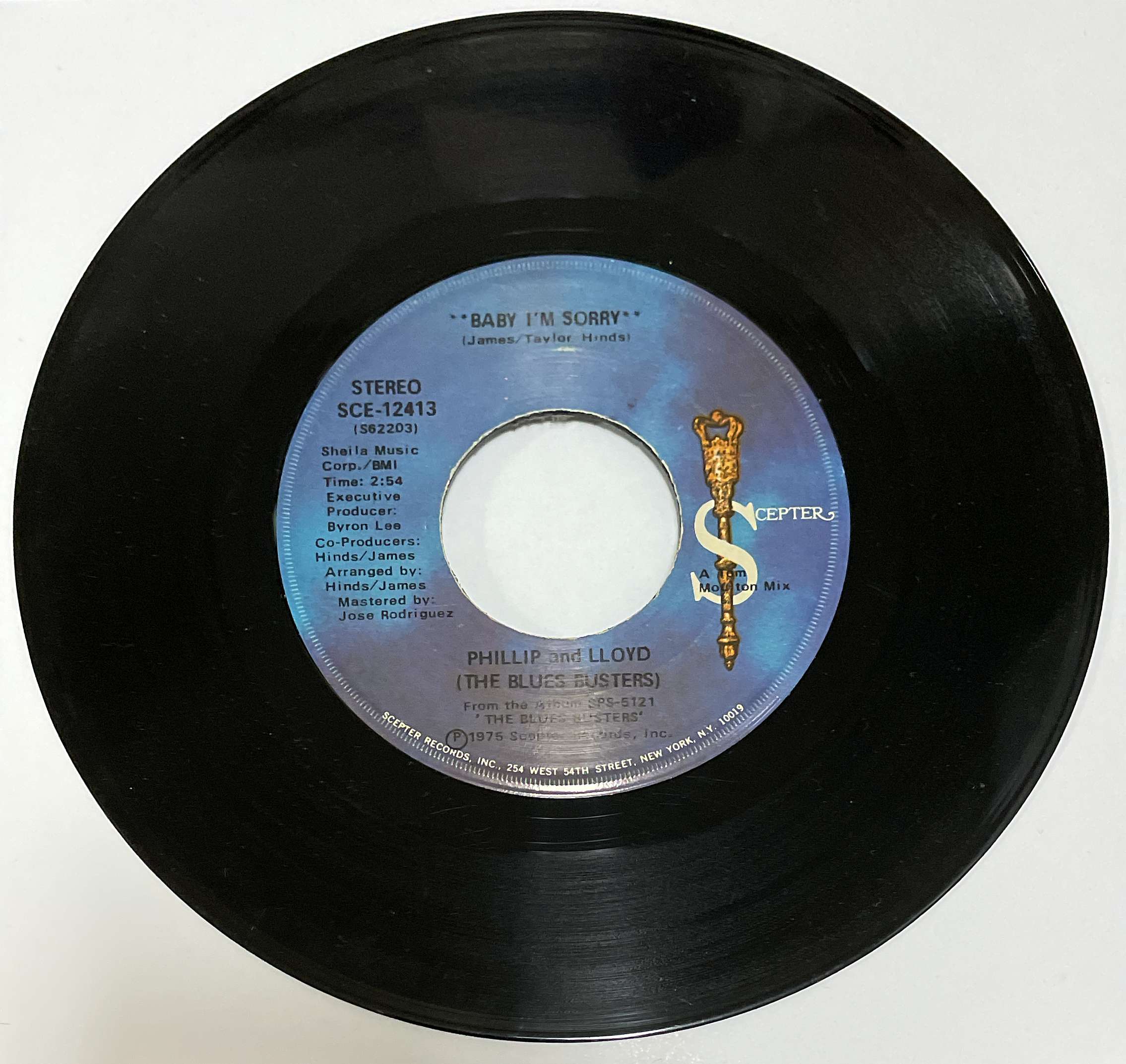 Phillip And Lloyd "The Blues Busters" ‎– Baby, I'm Sorry ( Scepter Records ) 45