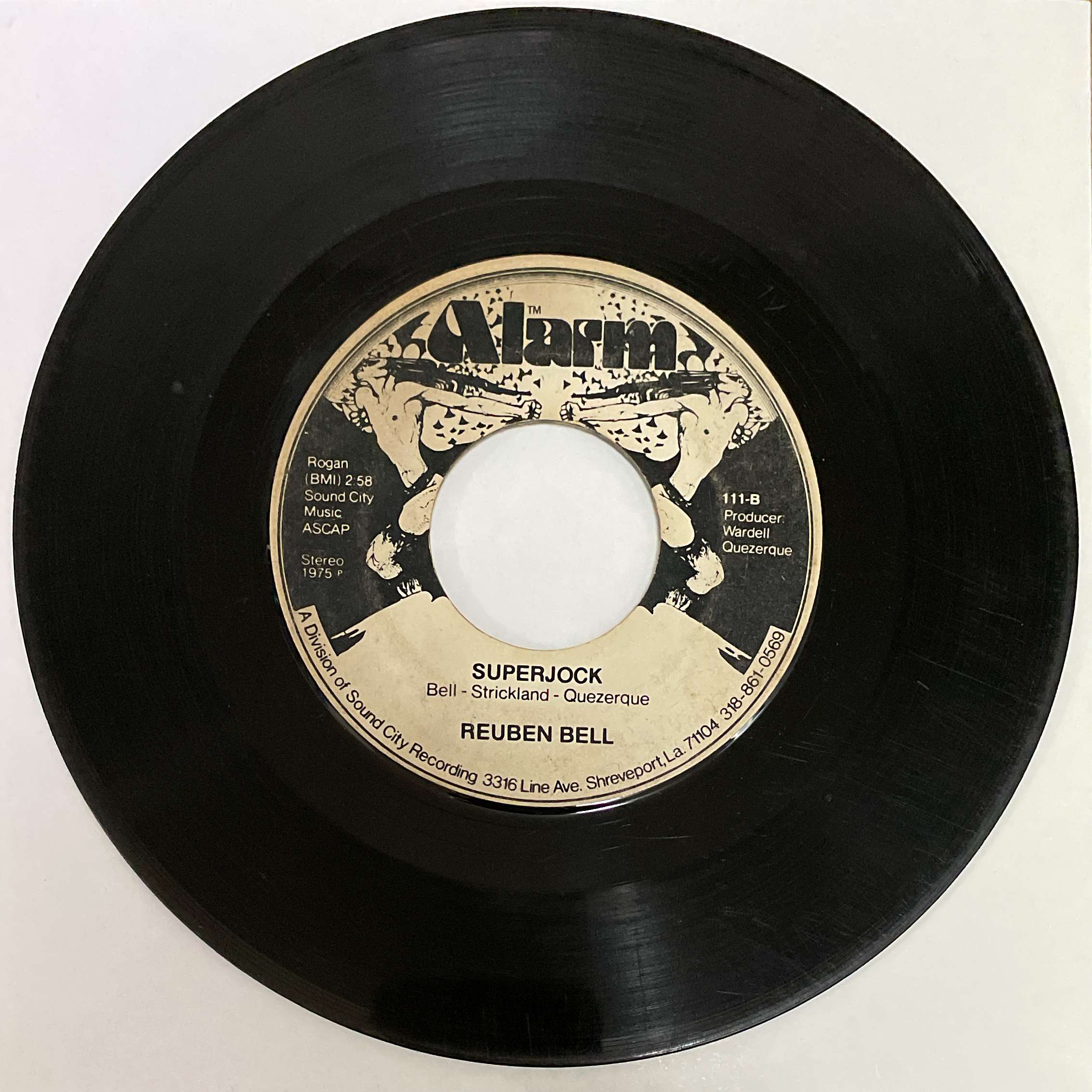 Reuben Bell – Superjock / I Still Have To Say Goodbye ( Alarm ) 45