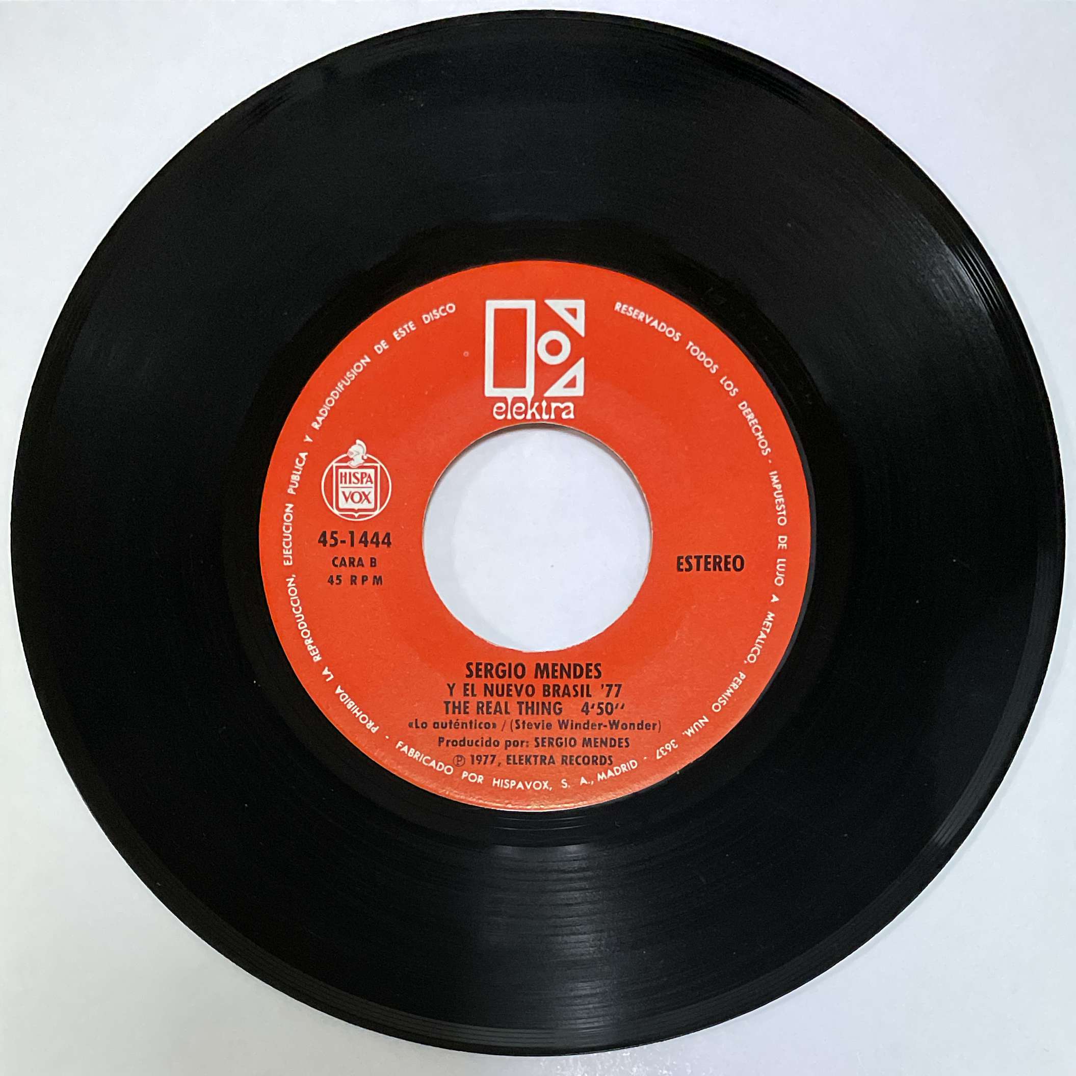 Sergio Mendes Y El Nuevo Brasil 77 – If You Leave Me Now / The Real Thing ( Elektra ) 45