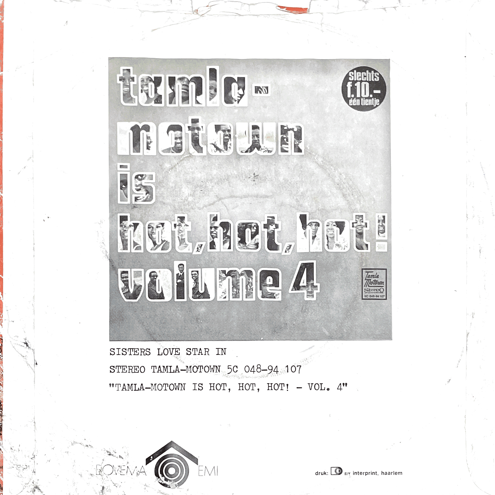 Sisters Love - Give Me Your Love / (I Could Never Make) A Better Man Than You ( Tamla Motown Netherlands ‎) 45 PS