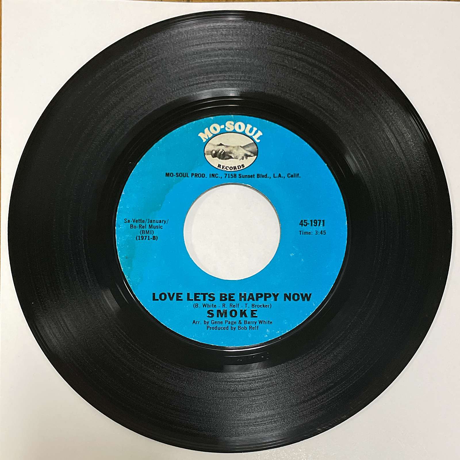 Smoke – Oh Love (Well We Finally Made It) ( Mo-Soul Records ) 45