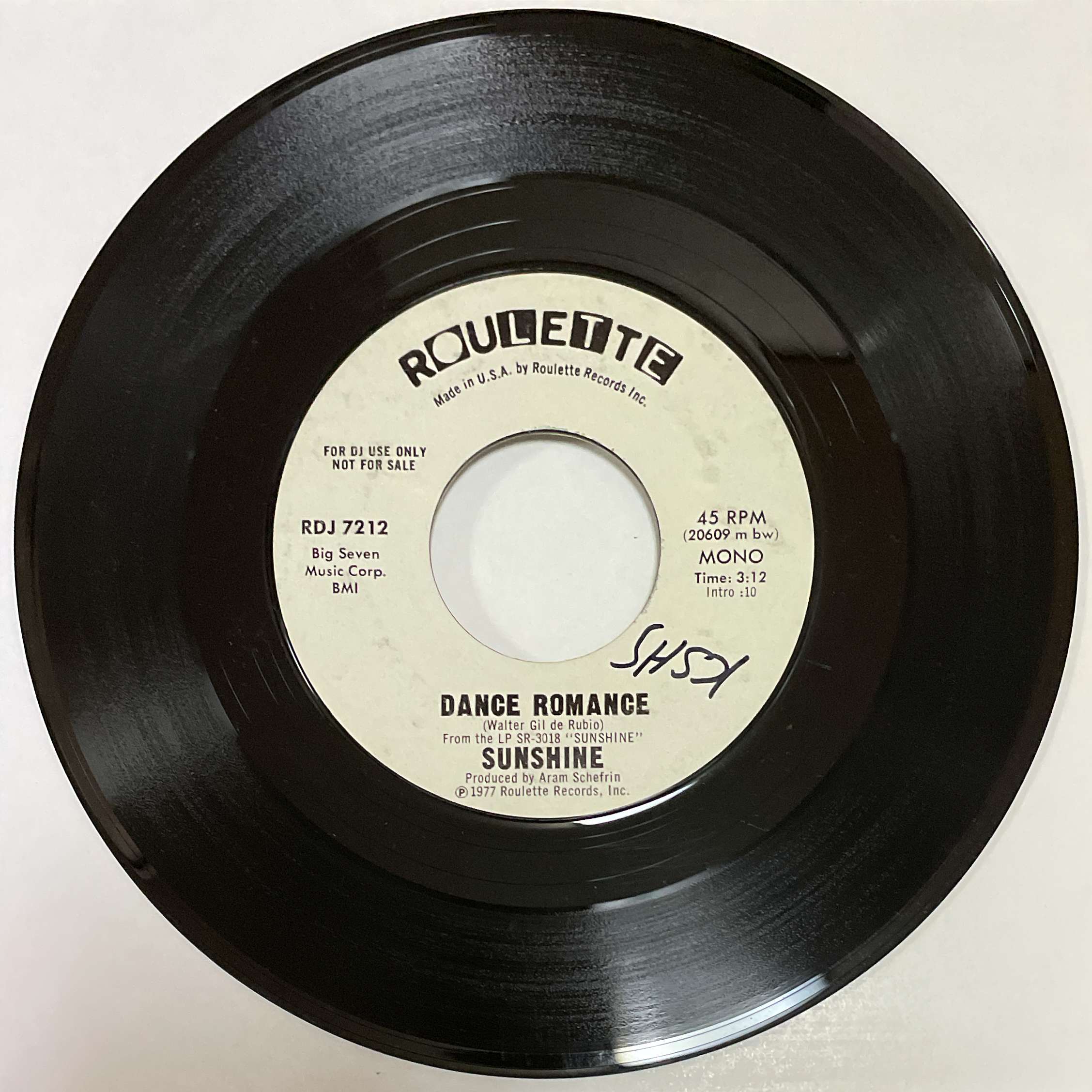 Sunshine - Dance Romance ( Roulette ) 45