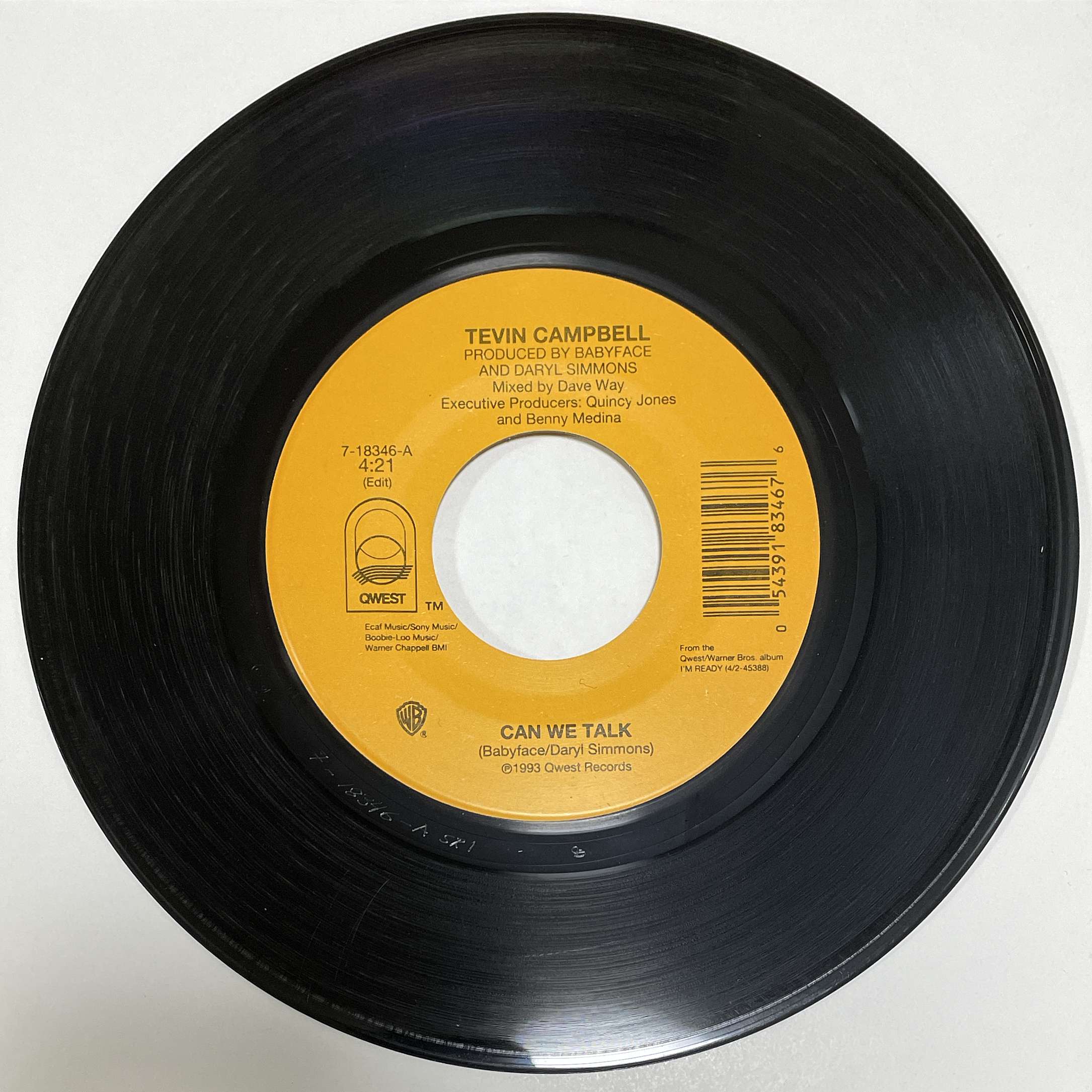 Tevin Campbell - Can We Talk / Look At What We'd Have (If You Were Mine) ( Qwest Records ‎) 45