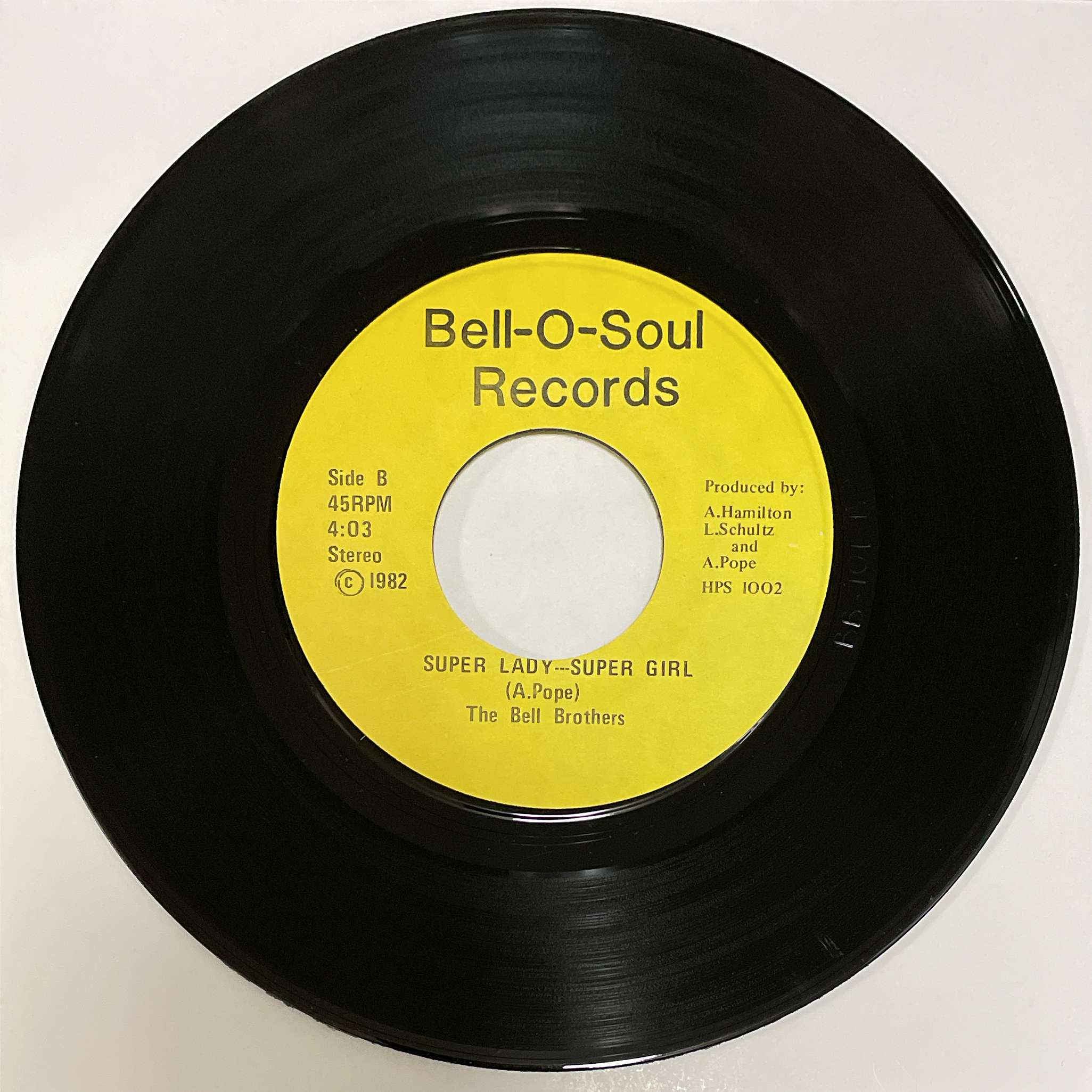 The Bell Brothers – Give It Up / Super Lady Super Girl ( Bell-O-Soul Records ) 45