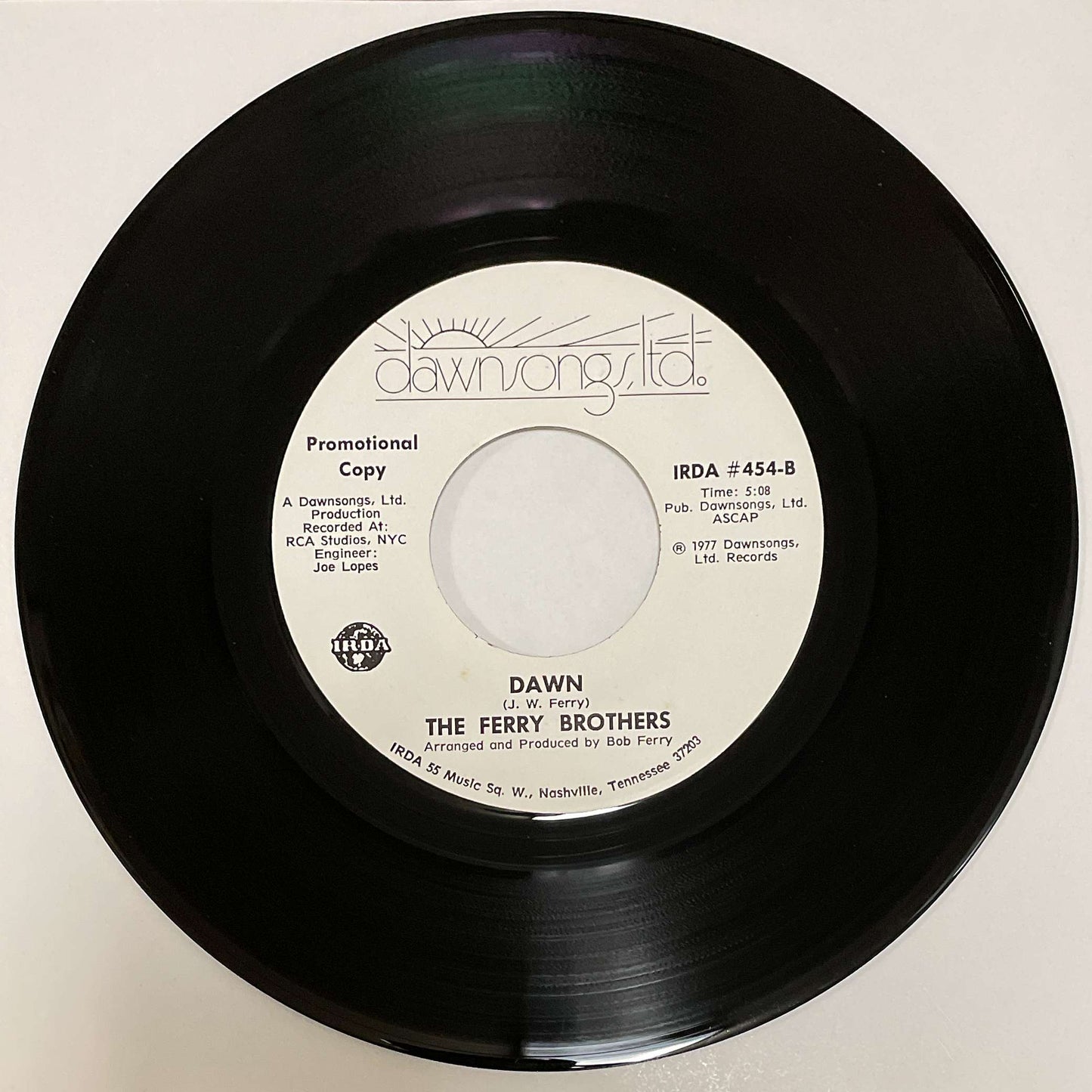 The Ferry Brothers – 'Til Mornin' Comes ( Dawnsongs, Ltd. ) 45